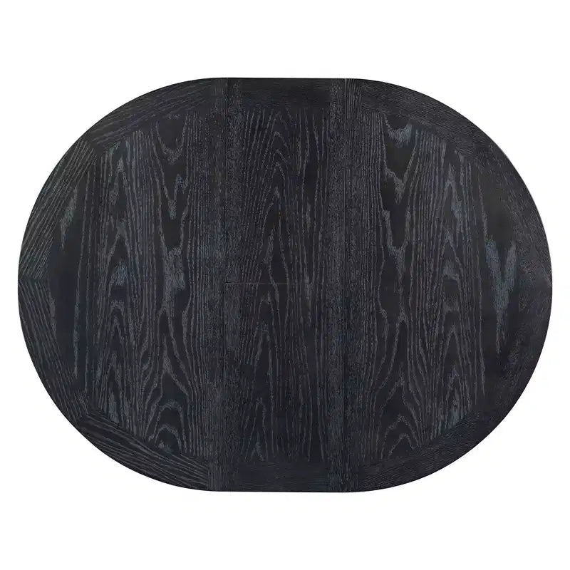 Table de salle à manger et de cuisine extensible 54 W Rétro avec 12 rallonges, bois naturel chêne+blanc cassé/espresso/laveur de bois naturel