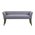 Christopher Knight Home Maggie 49.50 Upholstered Splay Leg Wood Bench with Nailhead Trim