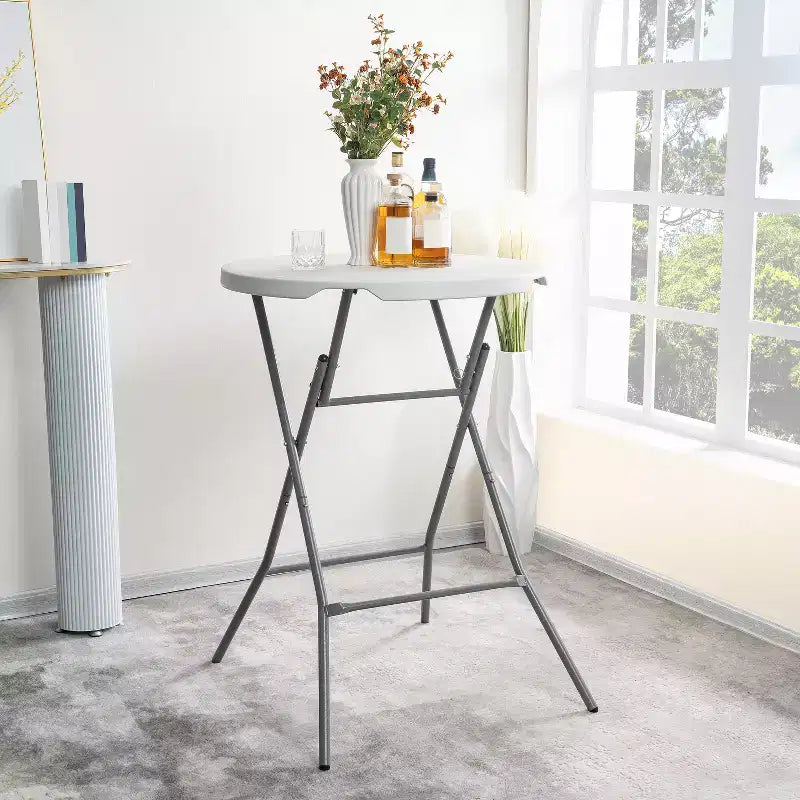 Home Imports Emporium High Top Cocktail Bar Portable Resin Table for Ourdoor Parties/Events