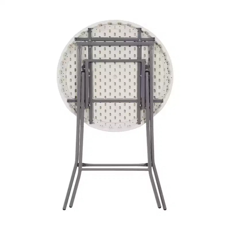 Table haute de bar à cocktails portable en résine pour les fêtes/événements en extérieur