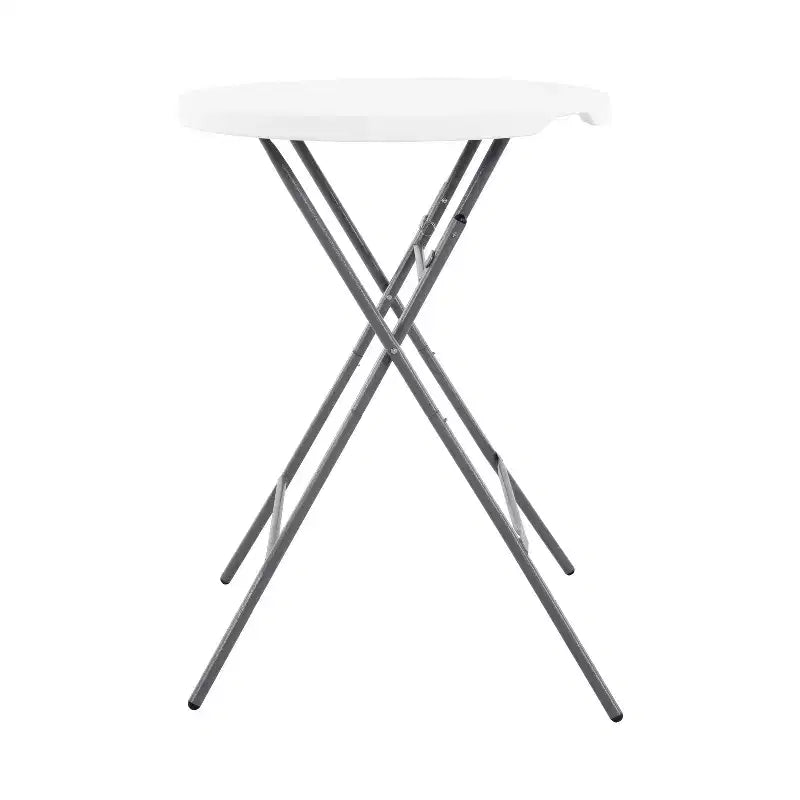 Table haute de bar à cocktails portable en résine pour les fêtes/événements en extérieur