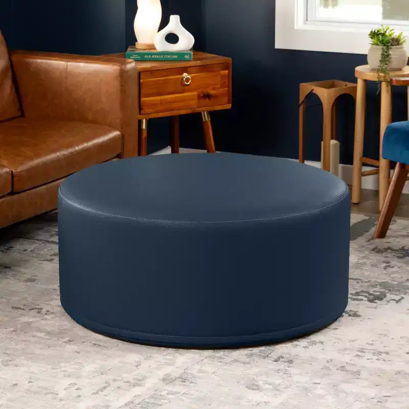 Ottoman canapé rond - Table basse et repose-pieds géants surdimensionnés
