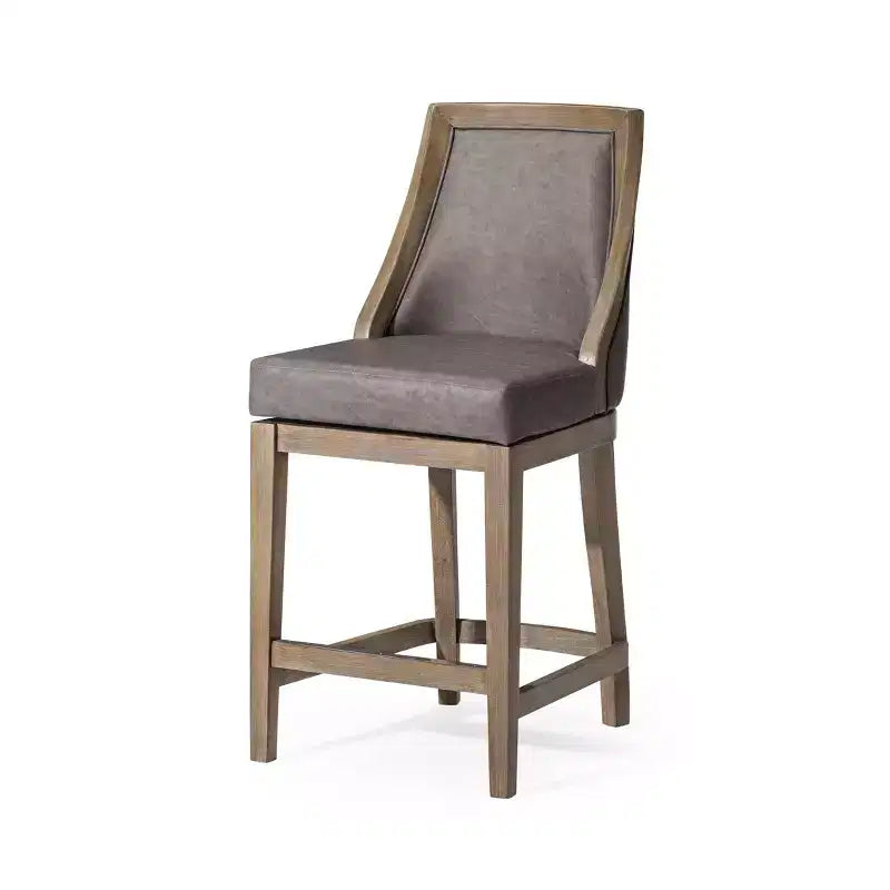 Maven Lane Vienna Counter Stool with Faux Leather 26