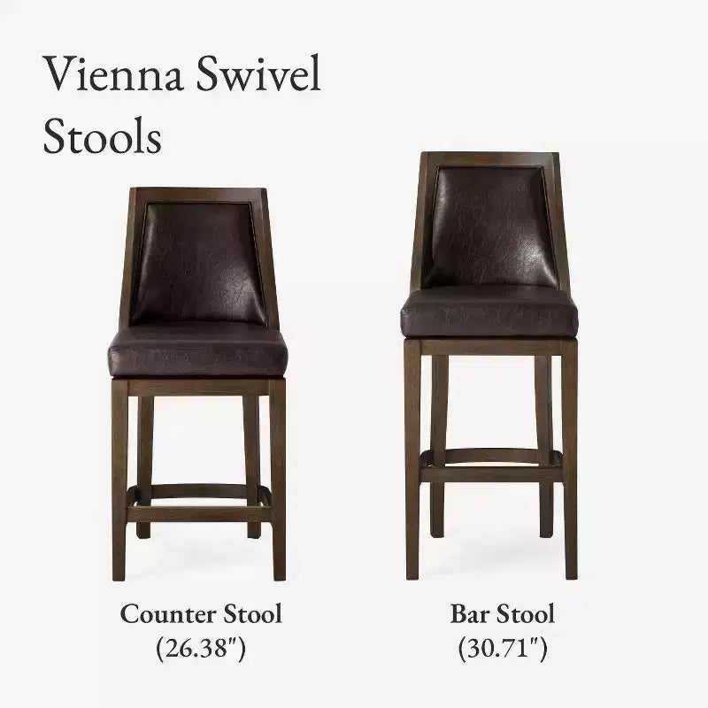 Tabouret de comptoir en similicuir 26