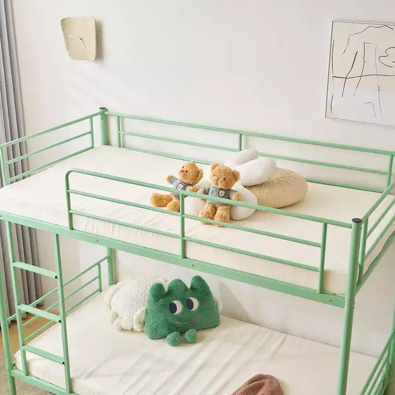 Lit superposé en acier, deux places, avec échelle, pour chambre à coucher, dortoir, enfants et adultes