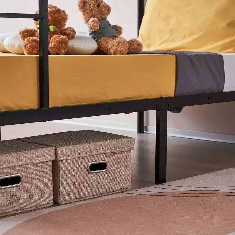 Lit superposé en acier, deux places, avec échelle, pour chambre à coucher, dortoir, enfants et adultes