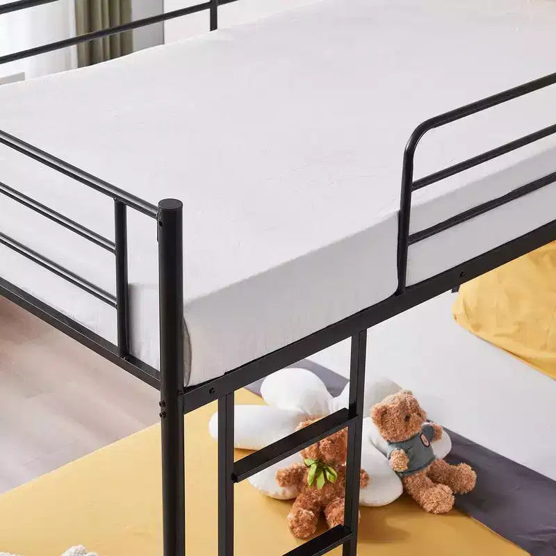 Lit superposé en acier, deux places, avec échelle, pour chambre à coucher, dortoir, enfants et adultes