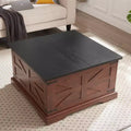 GDFStudio Alice 31.50 Square Storage Wood Coffee Table with Hinged Lift Top