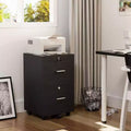 Karl Home 2-Drawer Black MDF 15.75in. W Vertical File Cabinet