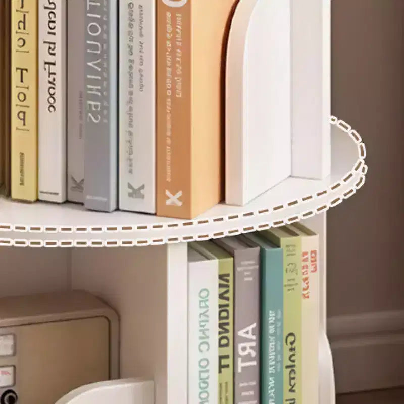 Étagère rotative à 5 niveaux | Affichage 360° | Peu encombrante | Blanc chaud | Chambre/Salon/Bureau