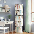 Étagère rotative à 5 niveaux | Affichage 360° | Peu encombrante | Blanc chaud | Chambre/Salon/Bureau