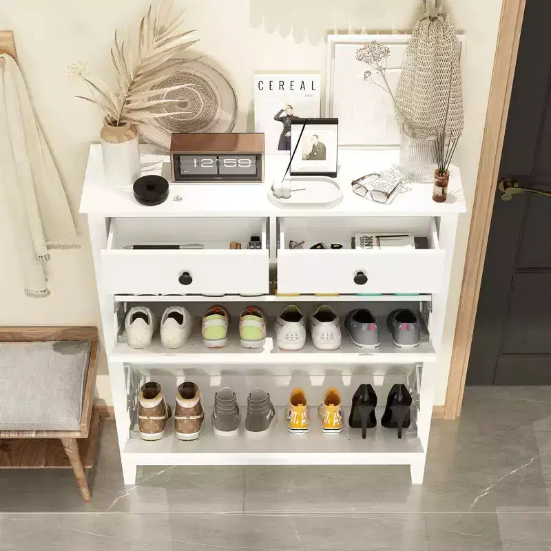 Meuble à chaussures basculant : élégant, spacieux et astucieux pour votre entrée