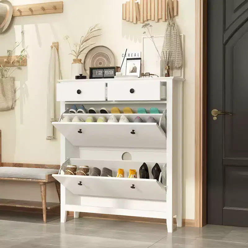 Meuble à chaussures basculant : élégant, spacieux et astucieux pour votre entrée