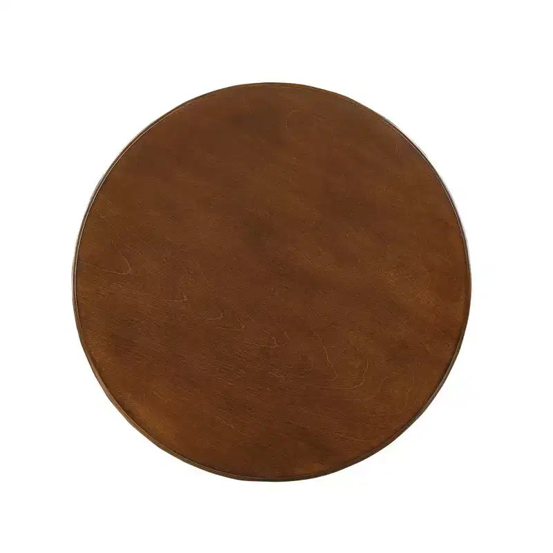Table d'appoint ronde moderne en bois de 22 po