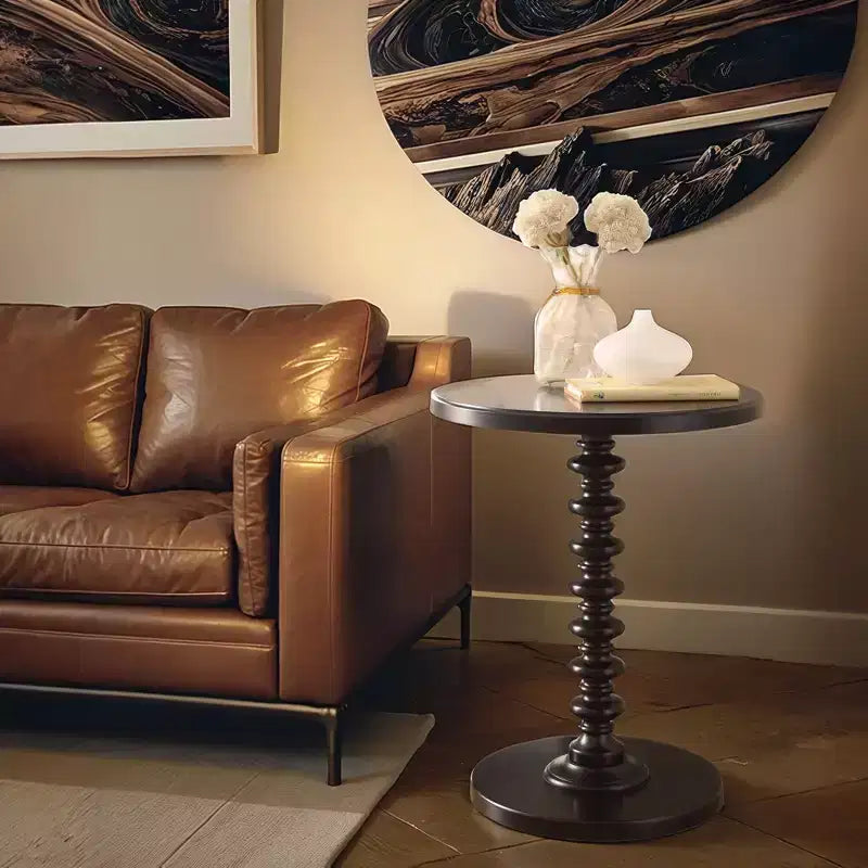 GDFStudio Renata Modern 22 Wood Round End Table
