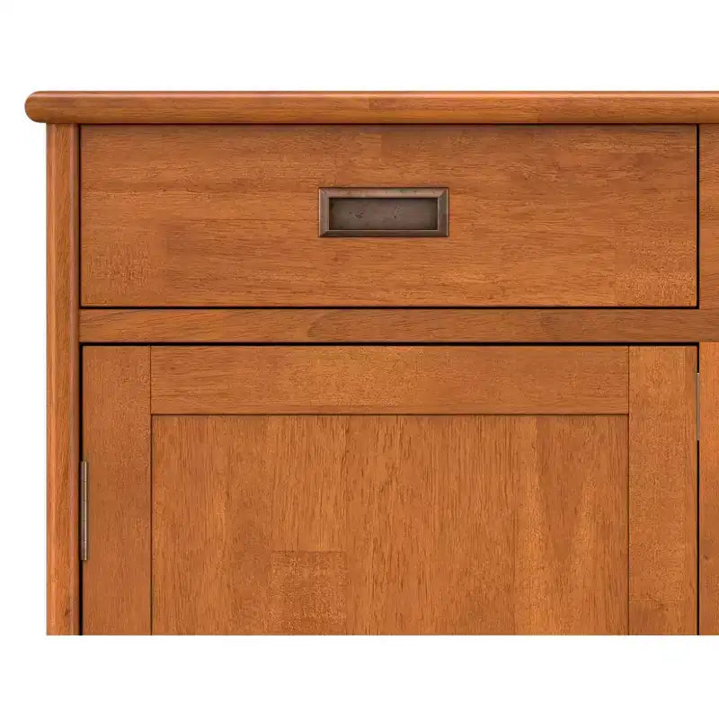 Meuble de rangement pour entrée en bois massif, style Mid-Century Moderne, de 91 cm de large
