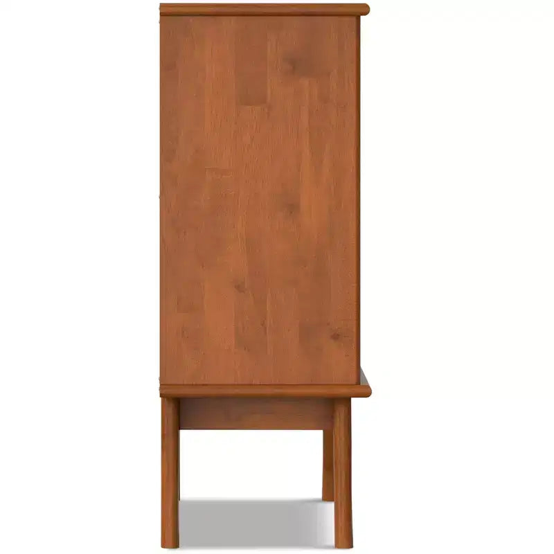 Meuble de rangement pour entrée en bois massif, style Mid-Century Moderne, de 91 cm de large
