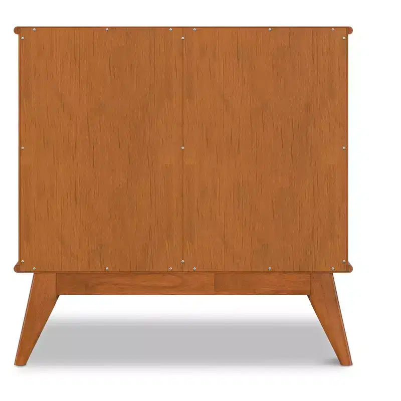 Meuble de rangement pour entrée en bois massif, style Mid-Century Moderne, de 91 cm de large