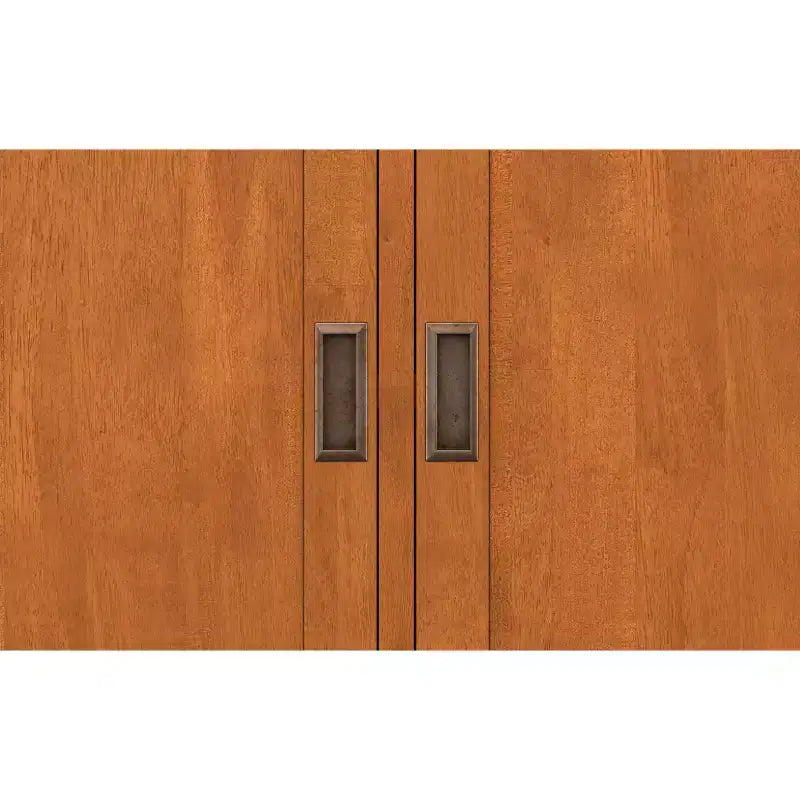 Meuble de rangement pour entrée en bois massif, style Mid-Century Moderne, de 91 cm de large
