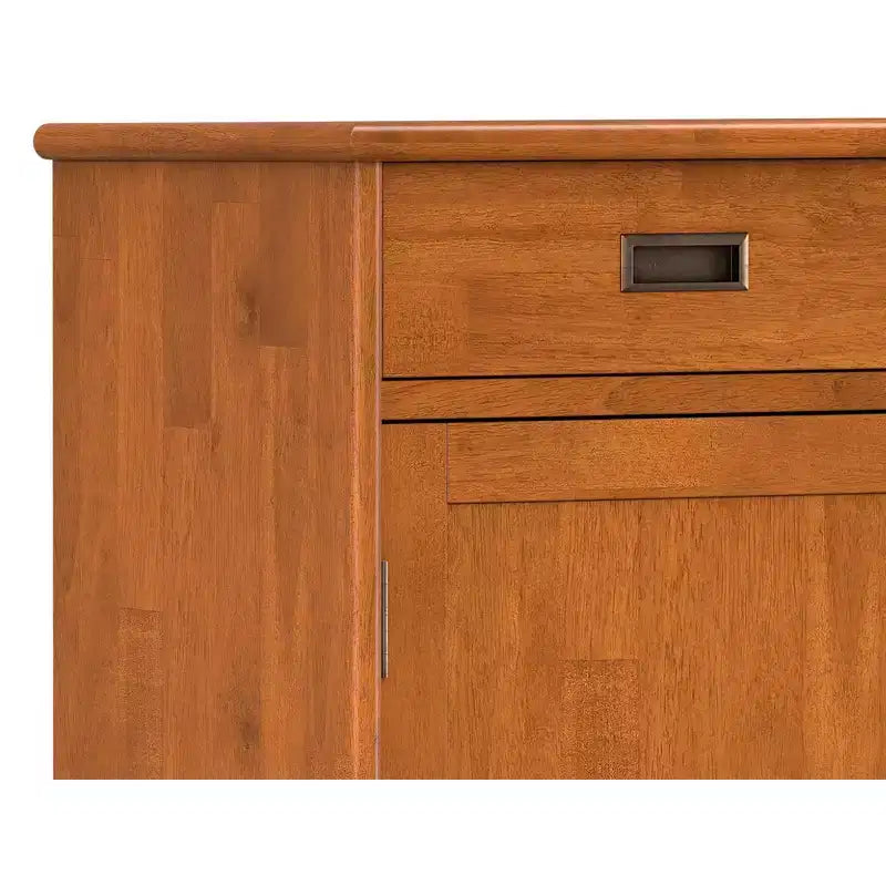 Meuble de rangement pour entrée en bois massif, style Mid-Century Moderne, de 91 cm de large