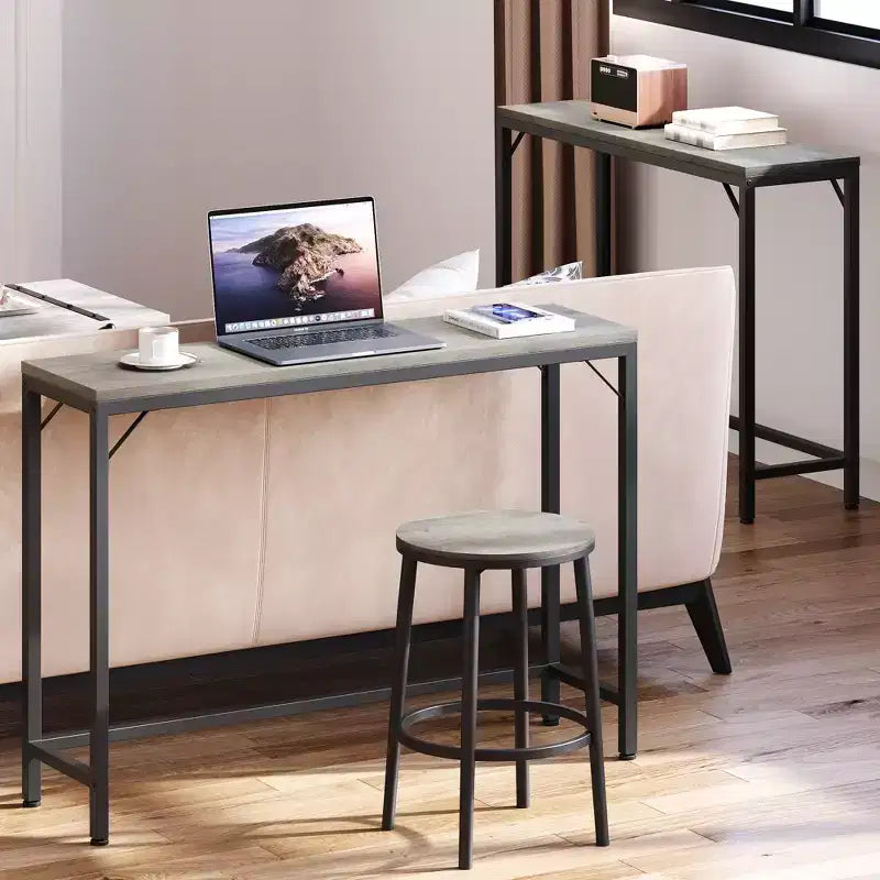 Console étroite, Petite table d'entrée de 100 cm, Table d'appoint mince pour canapé, pour couloir, chambre, salon, foyer