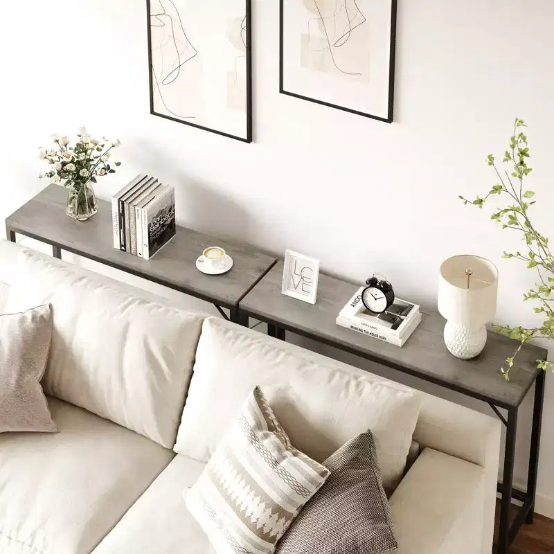 Console étroite, Petite table d'entrée de 100 cm, Table d'appoint mince pour canapé, pour couloir, chambre, salon, foyer