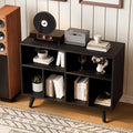 COZONY Record Player Stand with Vinyl Storage, 39.5 Decorative Bookshelf Turntable Stand Holds up to 350 Albums Living Room