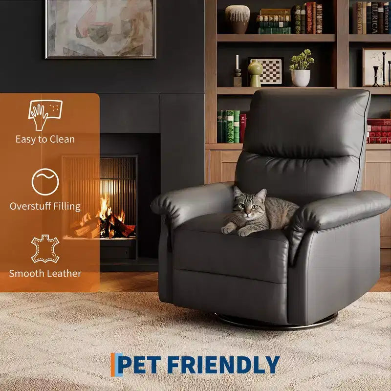 Fauteuil inclinable, pivotant et à bascule, planeur à bascule à siège profond, pour salon, chambre à coucher