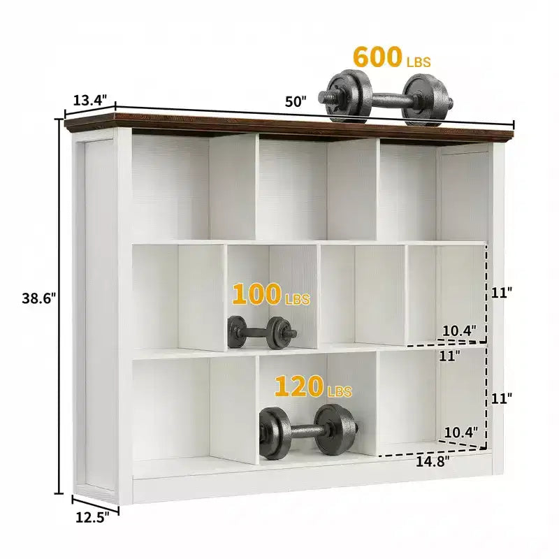 Étagère de rangement à cubes, bibliothèque sur pied