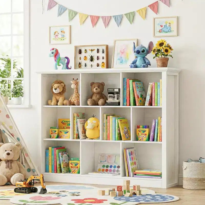 Étagère de rangement à cubes, bibliothèque sur pied