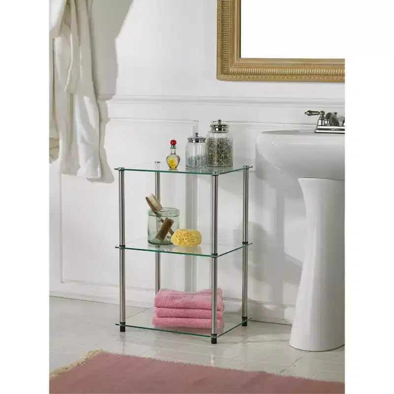 Dessus de table basse rectangulaire en verre