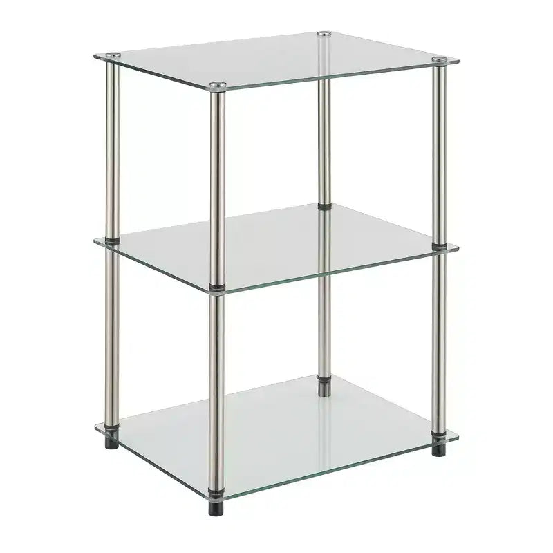 Dessus de table basse rectangulaire en verre