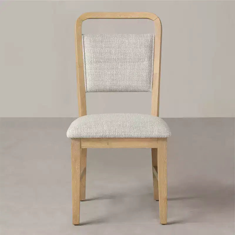 Chaises de salle à manger avec cadre en bois massif