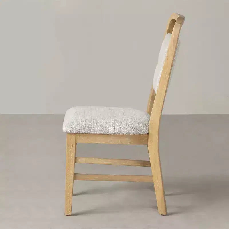 Chaises de salle à manger avec cadre en bois massif