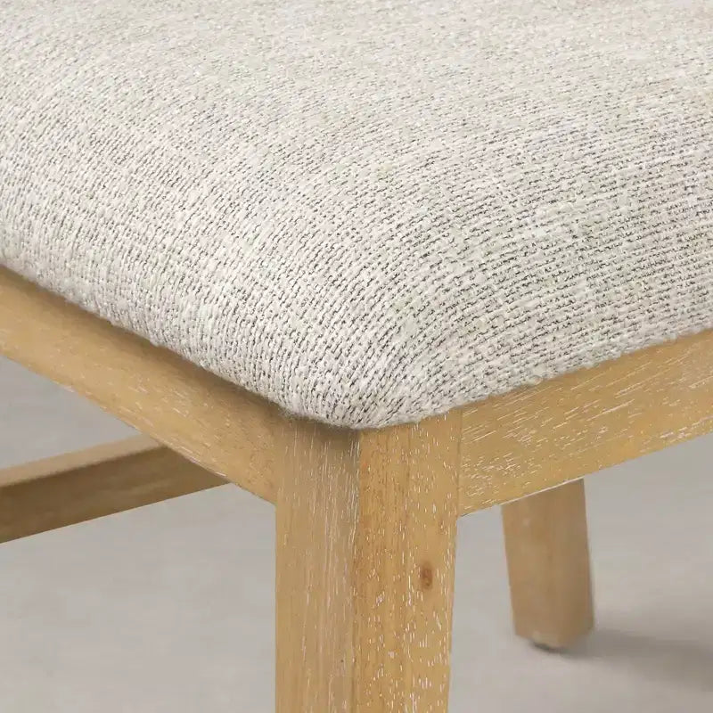 Chaises de salle à manger avec cadre en bois massif