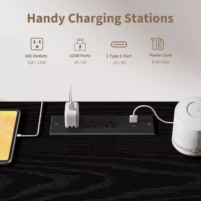 Bureau de télétravail cannelé de 137 cm avec tiroirs et chargement USB intégré, bureau d'écriture moderne pour salle d'étude