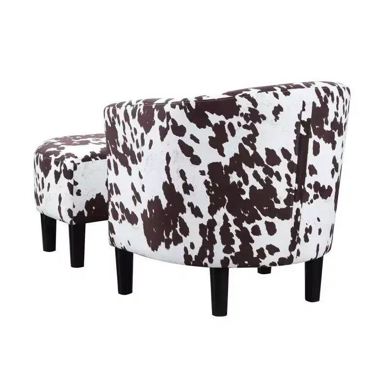 Fauteuil d'appoint avec pouf