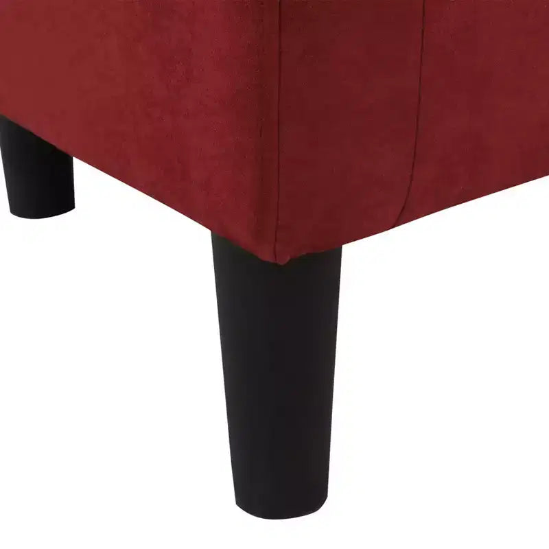 Fauteuil d'appoint avec pouf