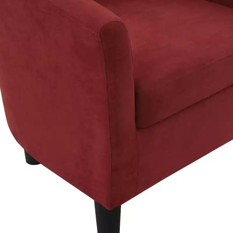 Fauteuil d'appoint avec pouf