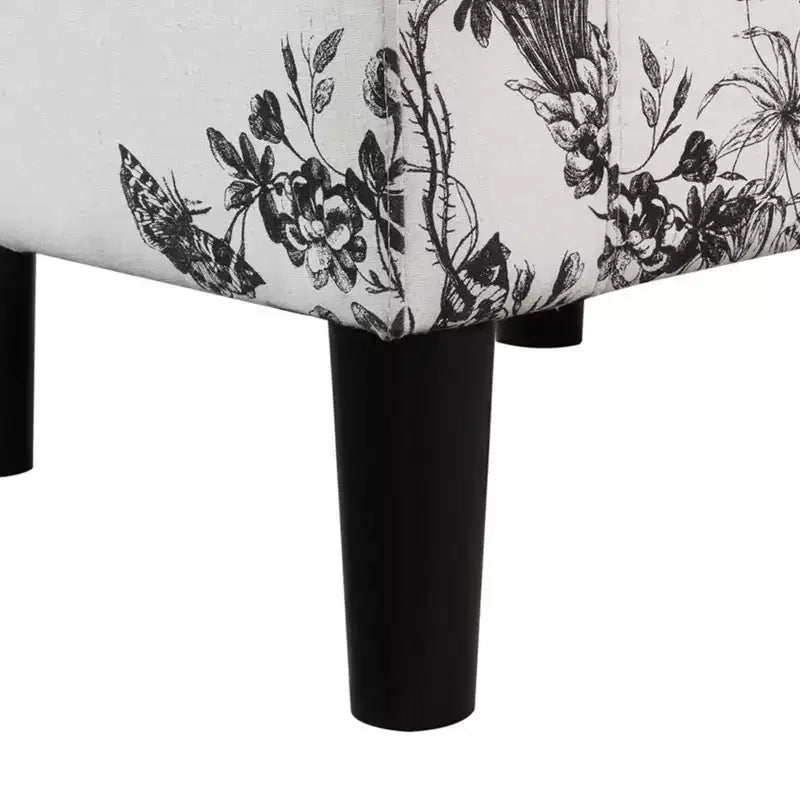 Fauteuil d'appoint avec pouf