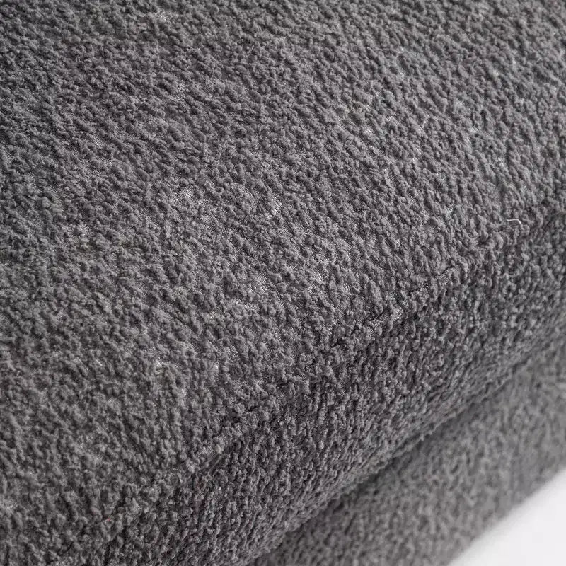 Fauteuil d'appoint profond contemporain en tissu bouclé