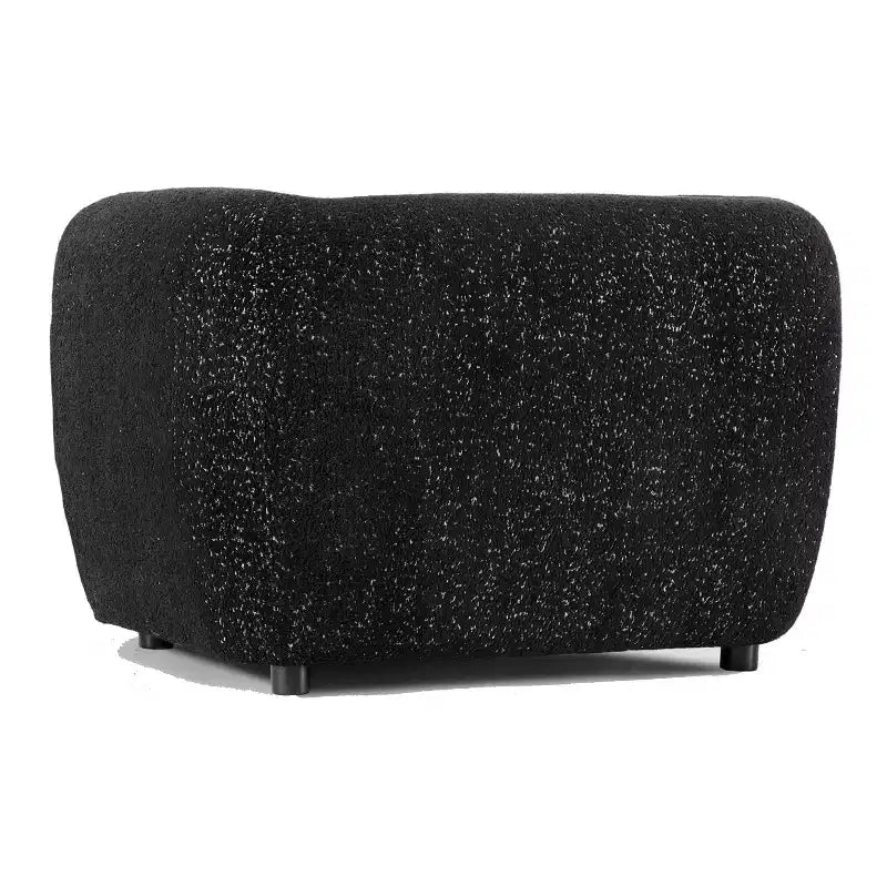 Fauteuil d'appoint profond contemporain en tissu bouclé