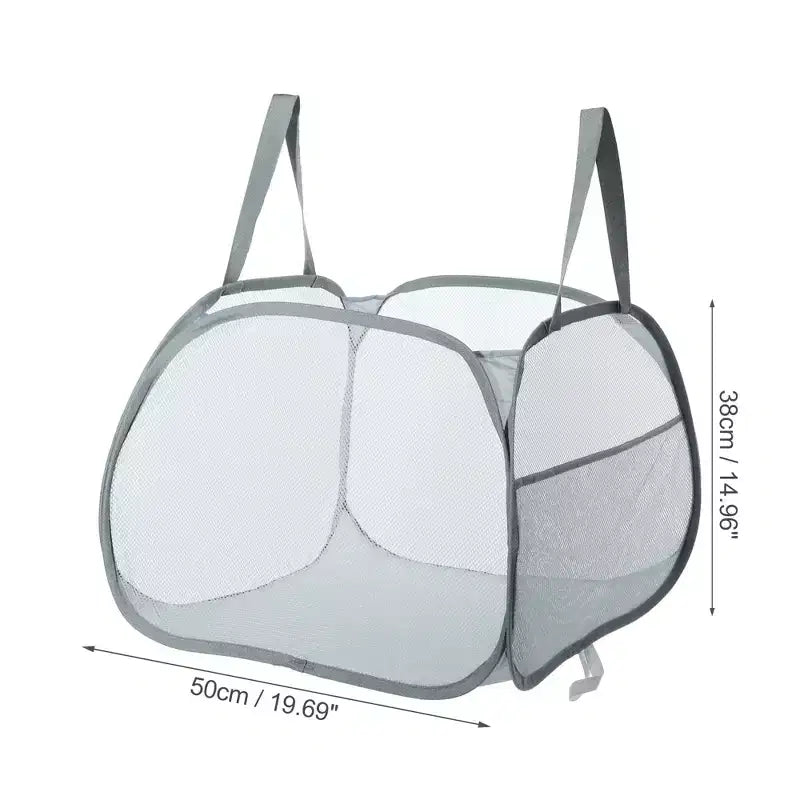 Panier à linge en maille pliable 90 L 1 pièce