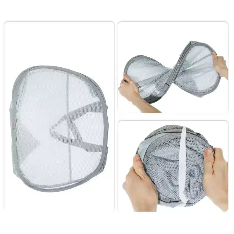 Panier à linge en maille pliable 90 L 1 pièce