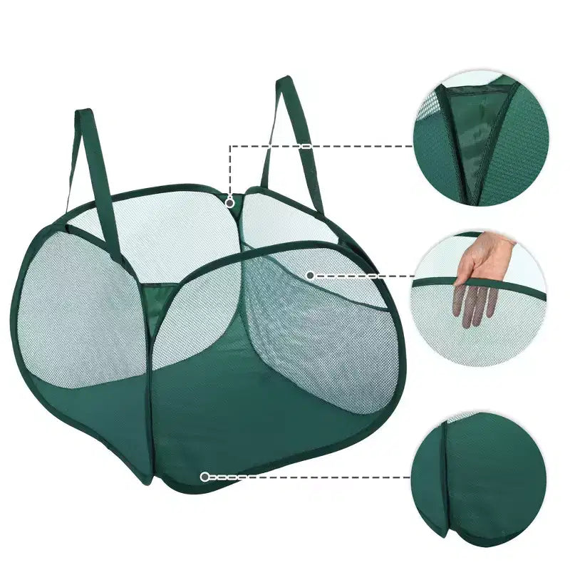 Panier à linge en maille pliable 90 L 1 pièce
