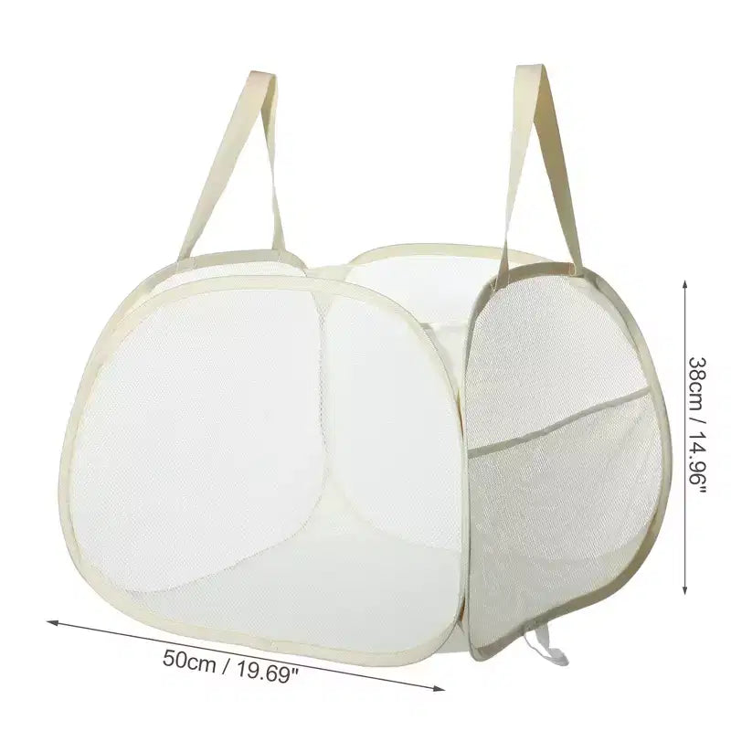 Panier à linge en maille pliable 90 L 1 pièce