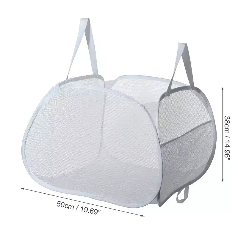 Panier à linge en maille pliable 90 L 1 pièce