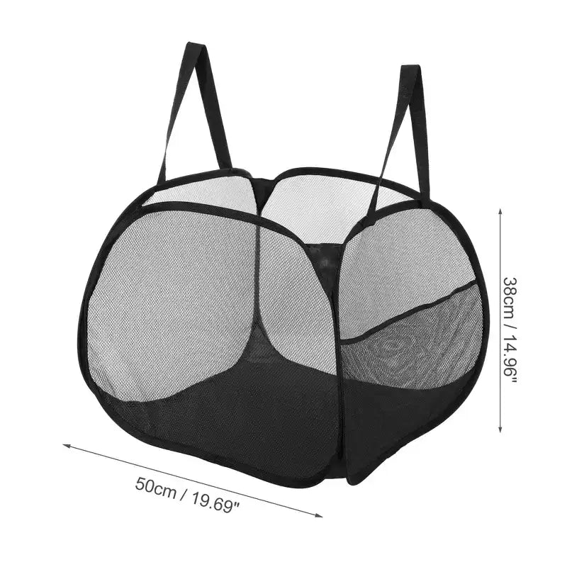 Panier à linge en maille pliable 90 L 1 pièce