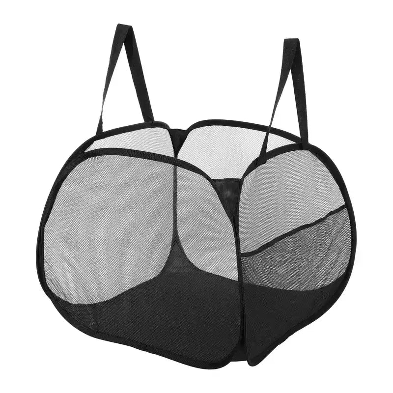 Unique Bargains Folding Mesh Laundry Hamper 23.78 Gallon 1 Pc
